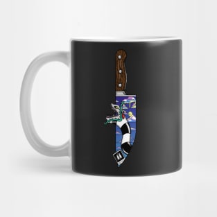 Beetlejuice Knife Mug